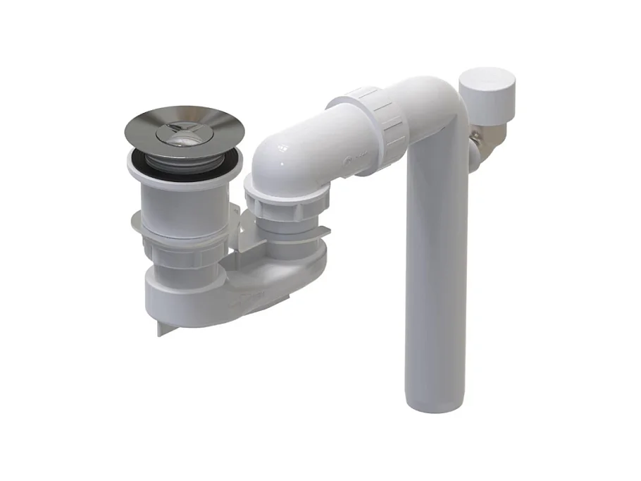 Cache bonde et trop plein VILLEROY & BOCH Blanc Mat