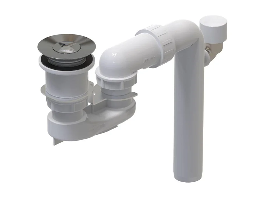 Cache bonde et trop plein VILLEROY & BOCH Blanc Mat