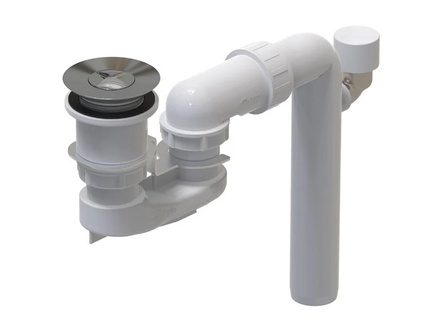 Cache bonde et trop plein VILLEROY & BOCH Blanc Mat