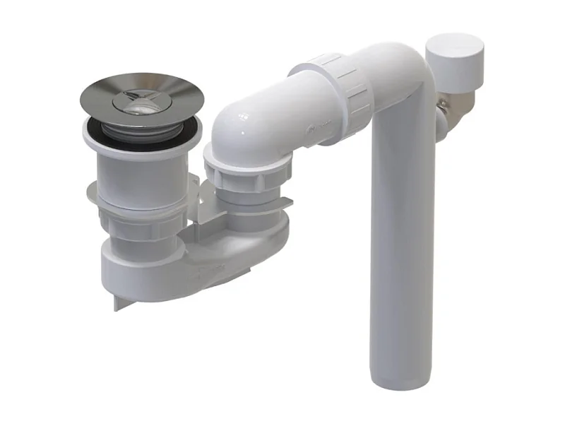 Cache bonde et trop plein VILLEROY & BOCH Blanc Mat