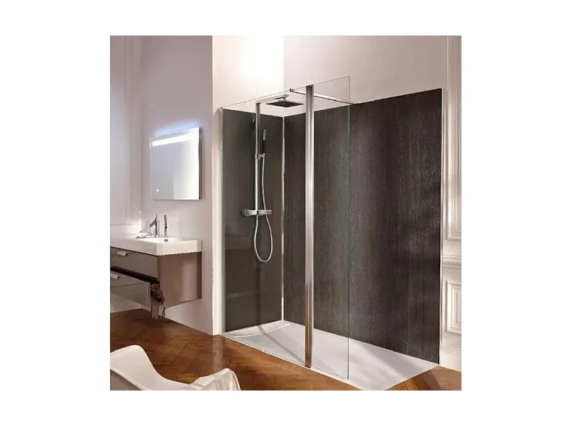 Receveur de douche antidérapant 90 x 90 JACOB DELAFON Flight Neus carré blanc + Bonde + Capot blanc