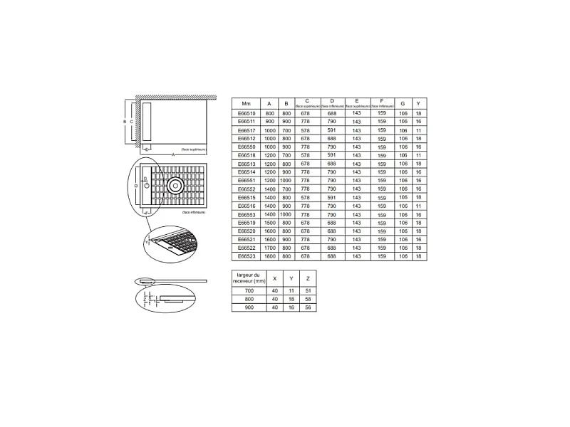 Receveur de douche antidérapant 80 x 80 JACOB DELAFON Flight Neus carré blanc + bonde + capot