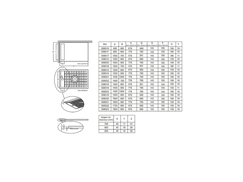 Receveur de douche antidérapant 80 x 80 JACOB DELAFON Flight Neus carré blanc + bonde + capot