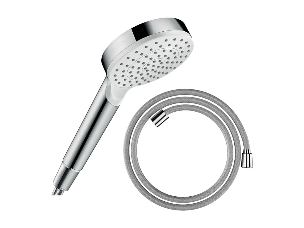 Pommeau de douche HANSGROHE Crometta + Flexible Designflex 160 cm chromé
