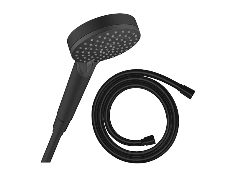 Pommeau de douche HANSGROHE Vernis Blend + Flexible Isiflex 160 cm noir mat