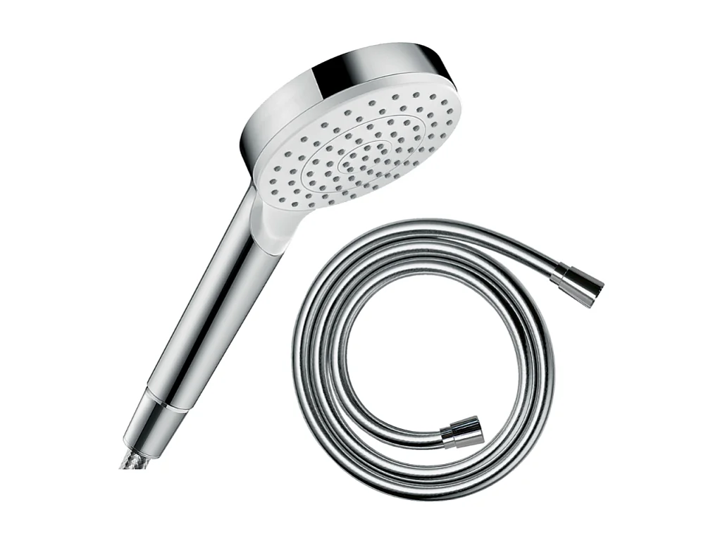 Pommeau de douche HANSGROHE Crometta + Flexible Isiflex 160 cm chromé