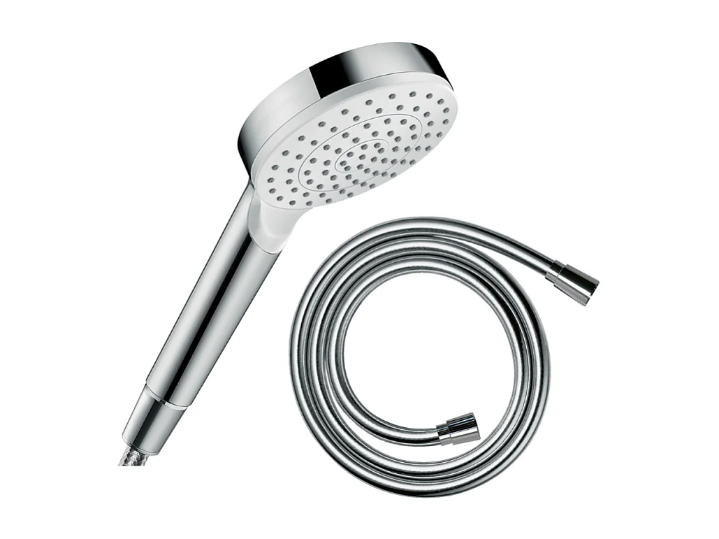Pommeau de douche HANSGROHE Crometta + Flexible Isiflex 160 cm chromé