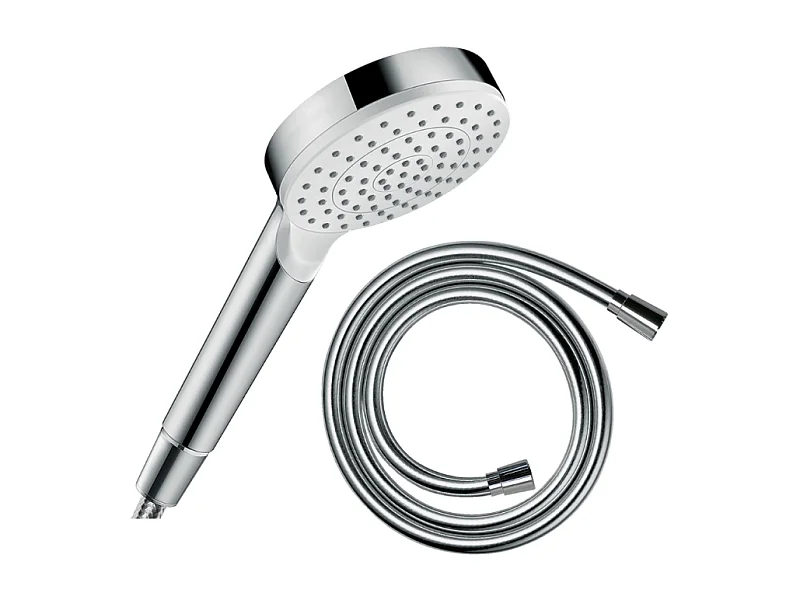 Pommeau de douche HANSGROHE Crometta + Flexible Isiflex 160 cm chromé