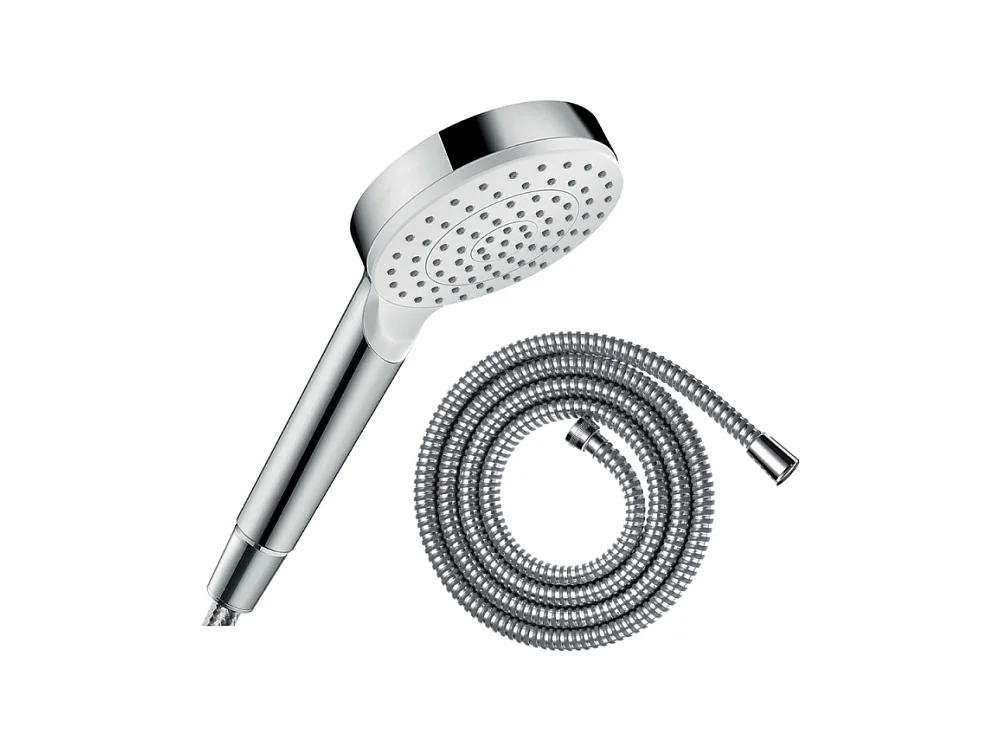 Pommeau de douche HANSGROHE Crometta + Flexible Metaflex 160 cm chromé