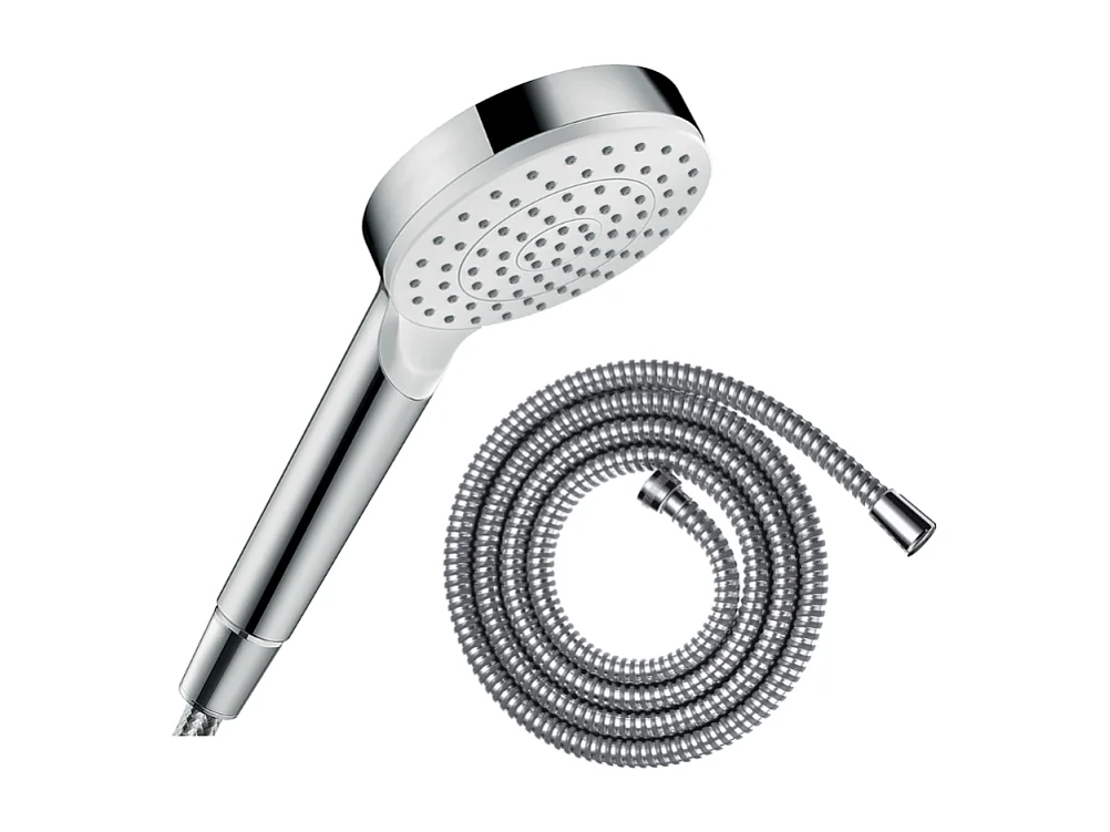 Pommeau de douche HANSGROHE Crometta + Flexible Metaflex 160 cm chromé