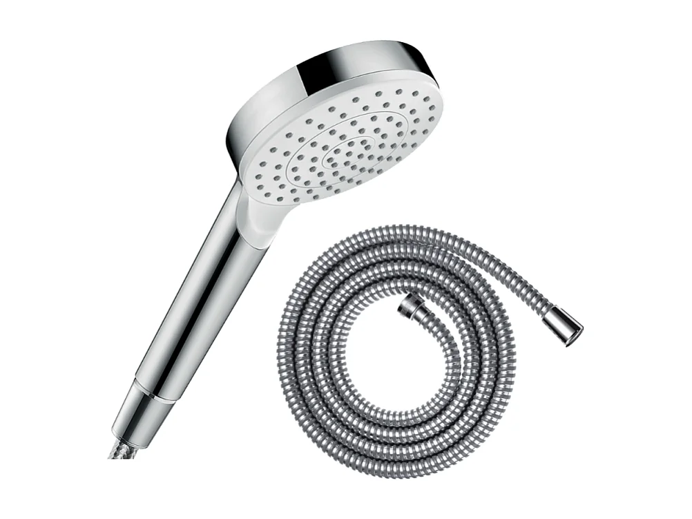 Pommeau de douche HANSGROHE Crometta + Flexible Metaflex 160 cm chromé