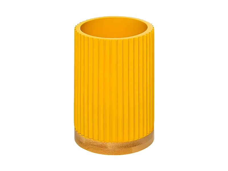 Gobelet Brosse à Dent "Modern" 11cm Moutarde