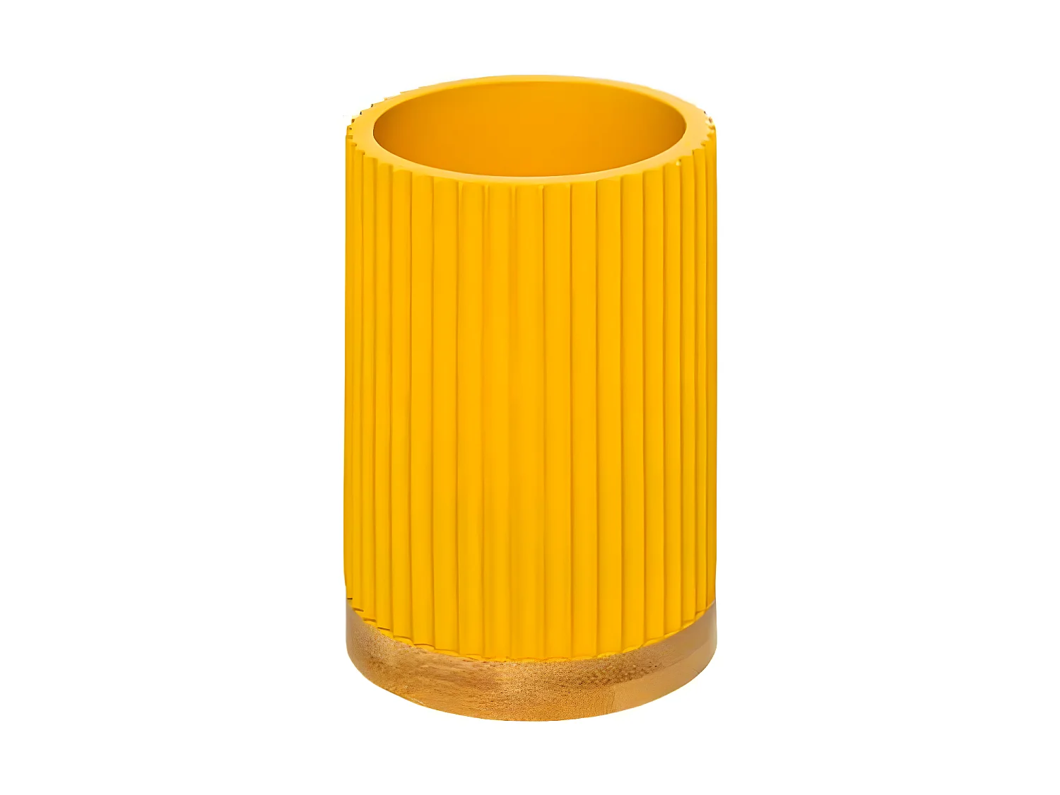 Gobelet Brosse à Dent "Modern" 11cm Moutarde