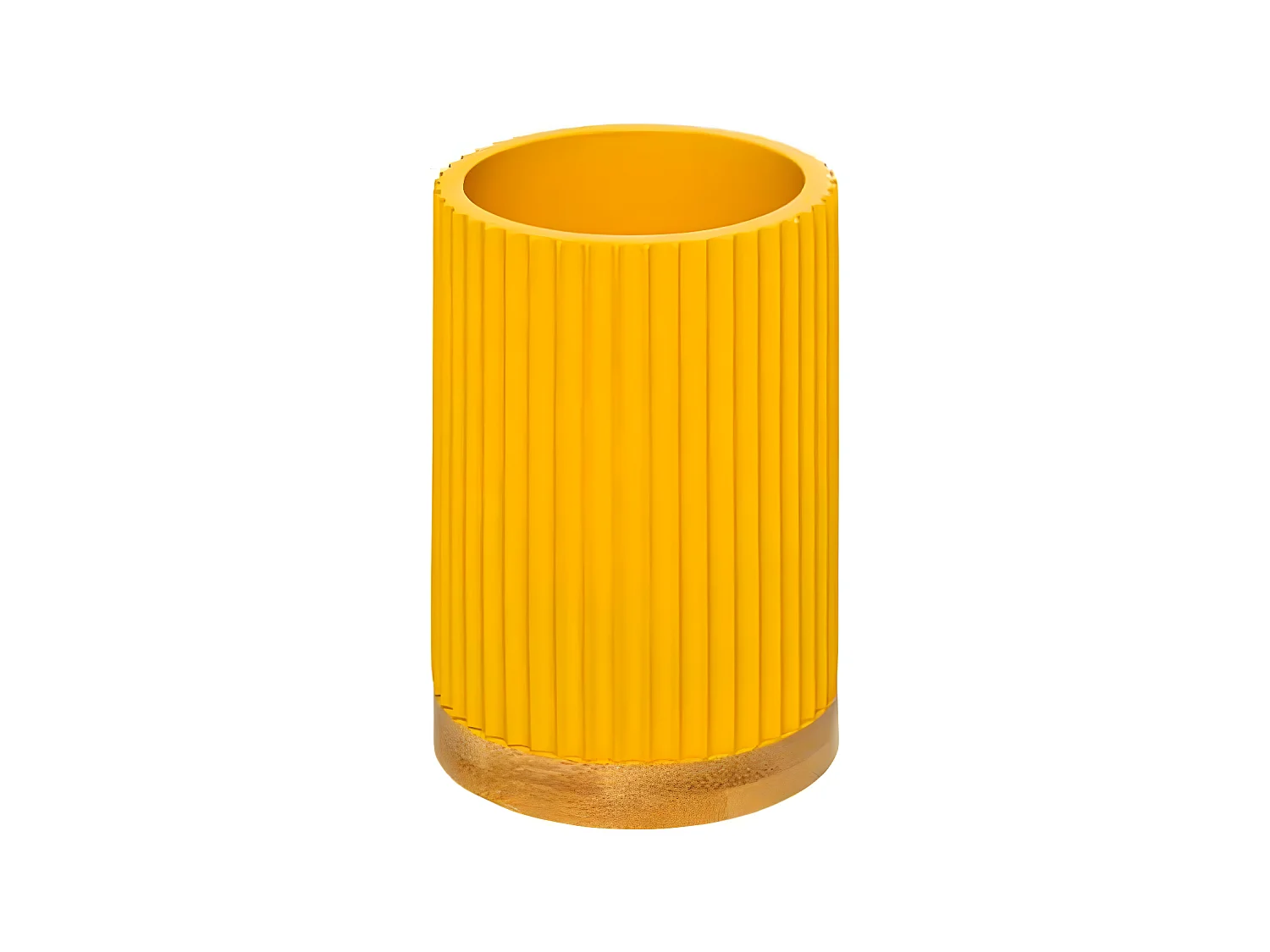 Gobelet Brosse à Dent "Modern" 11cm Moutarde