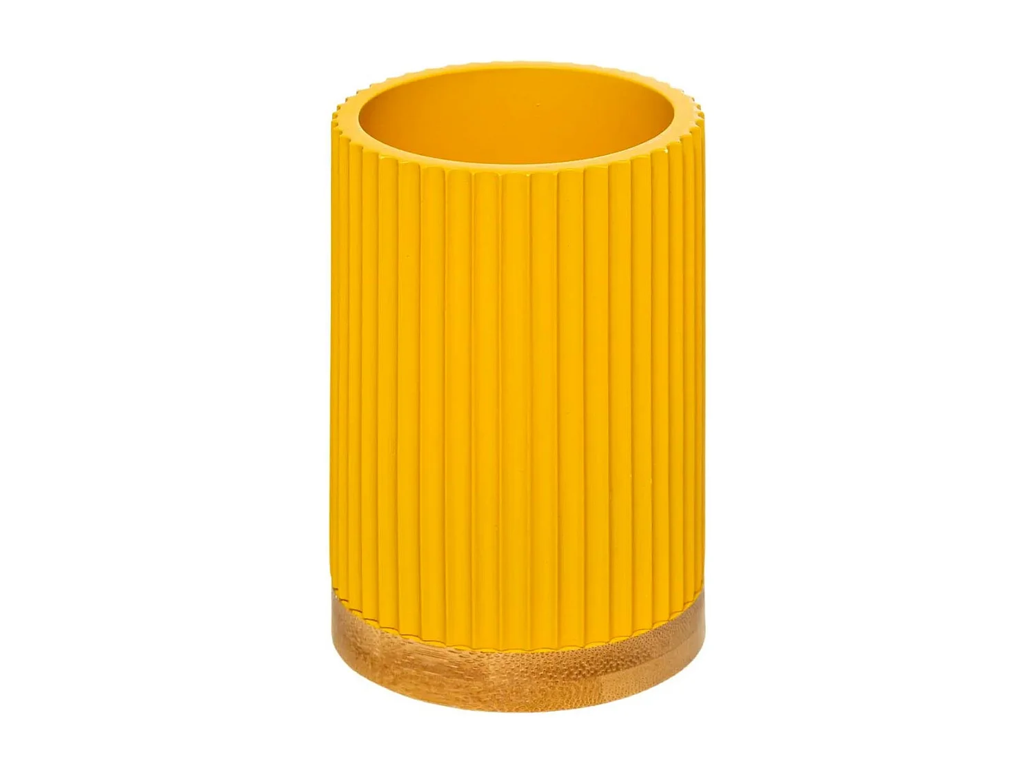 Gobelet Brosse à Dent "Modern" 11cm Moutarde