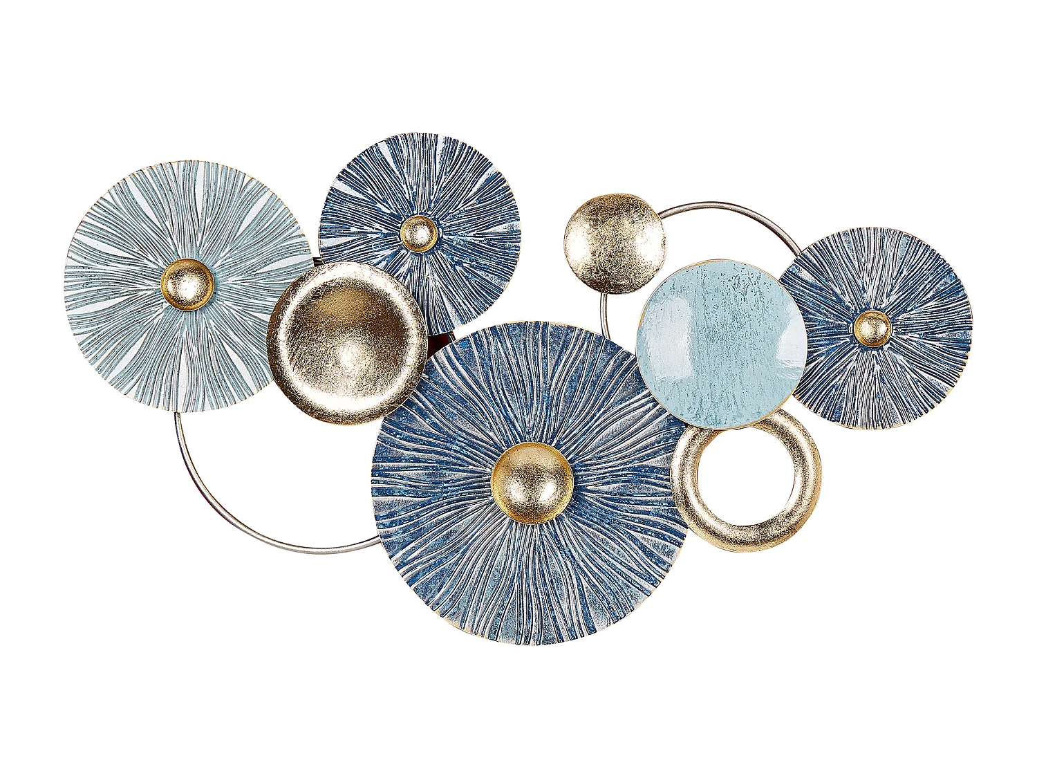 Decoração de parede ACTINIUM Metal 51 cm Azul