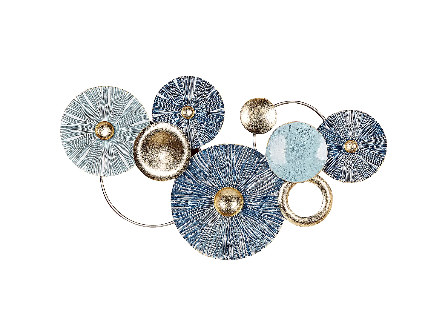Décoration murale ACTINIUM Métal 51 cm Bleu
