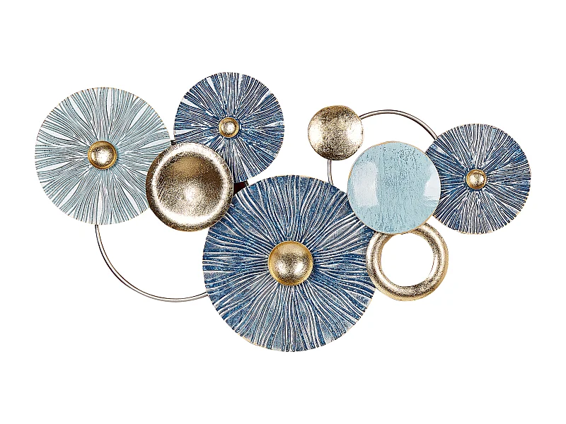 Wanddecoratie ACTINIUM Metaal 51 cm Blauw