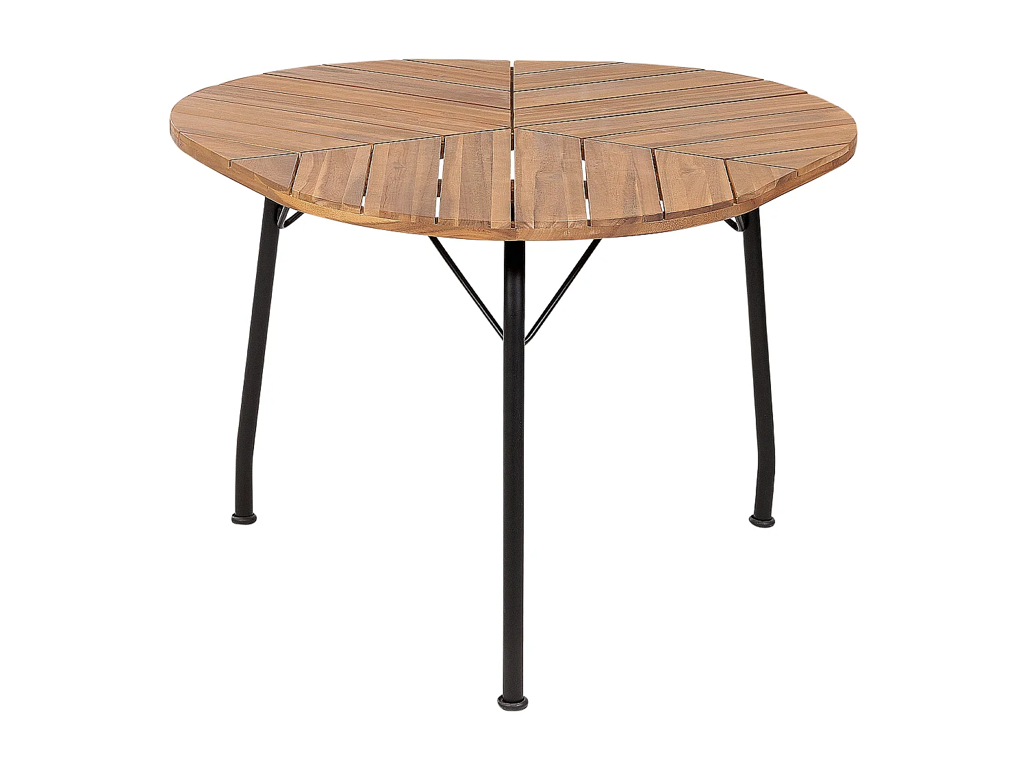 Table de salle à manger de jardin VARENNA 106 cm 103 cm Acacia Marron