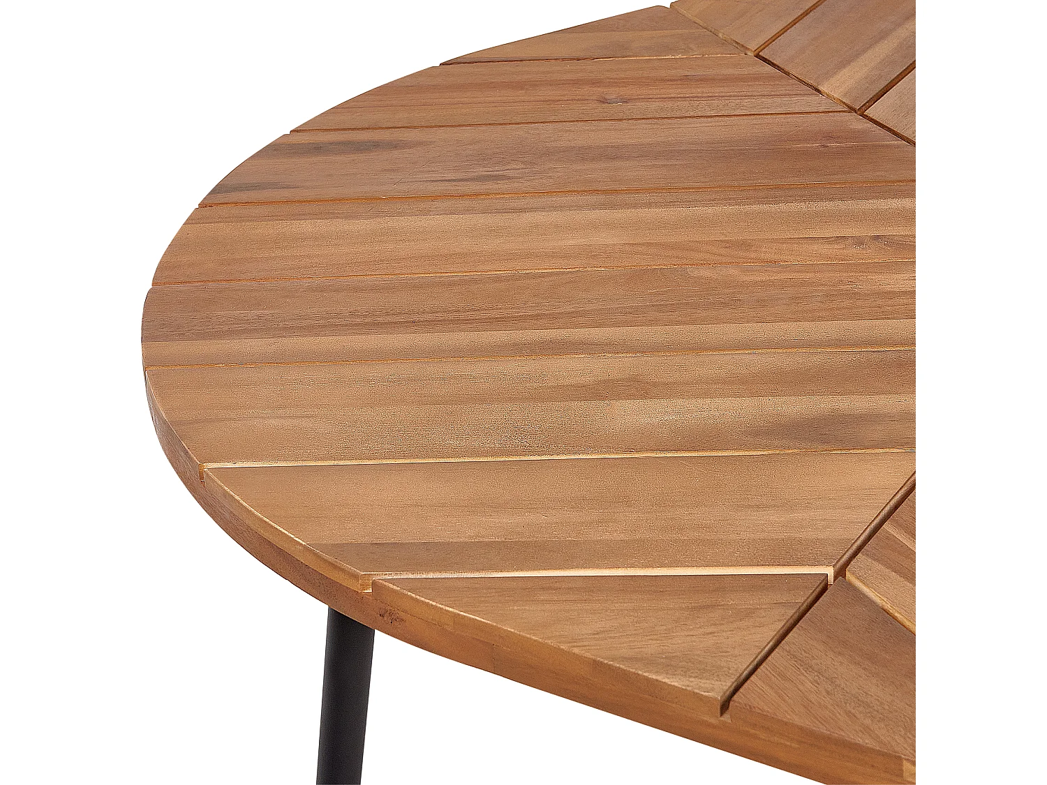 Table de salle à manger de jardin VARENNA 106 cm 103 cm Acacia Marron