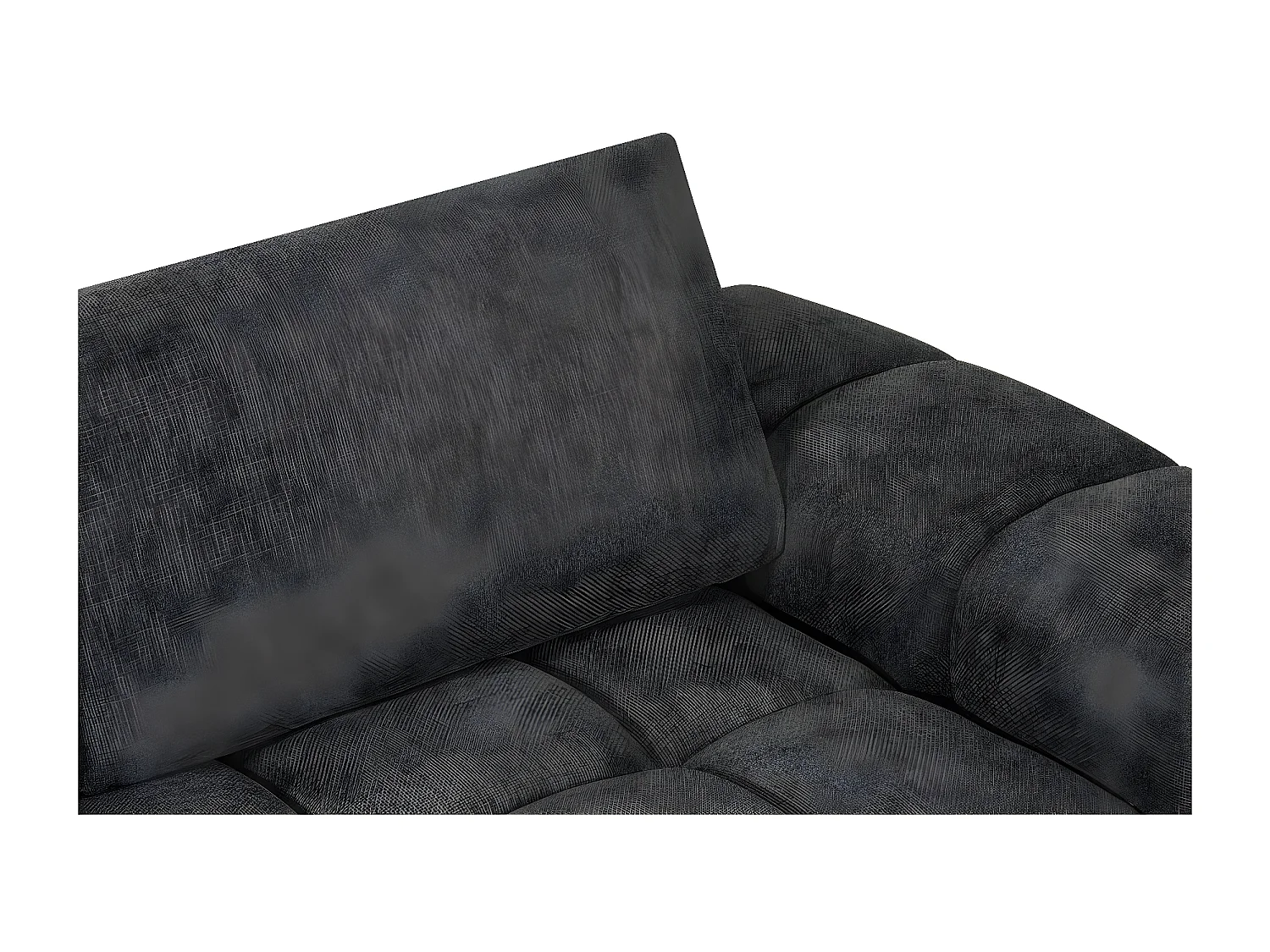 Bank hoekbank meubel stof "Monceau" - 3 zits - Grijs