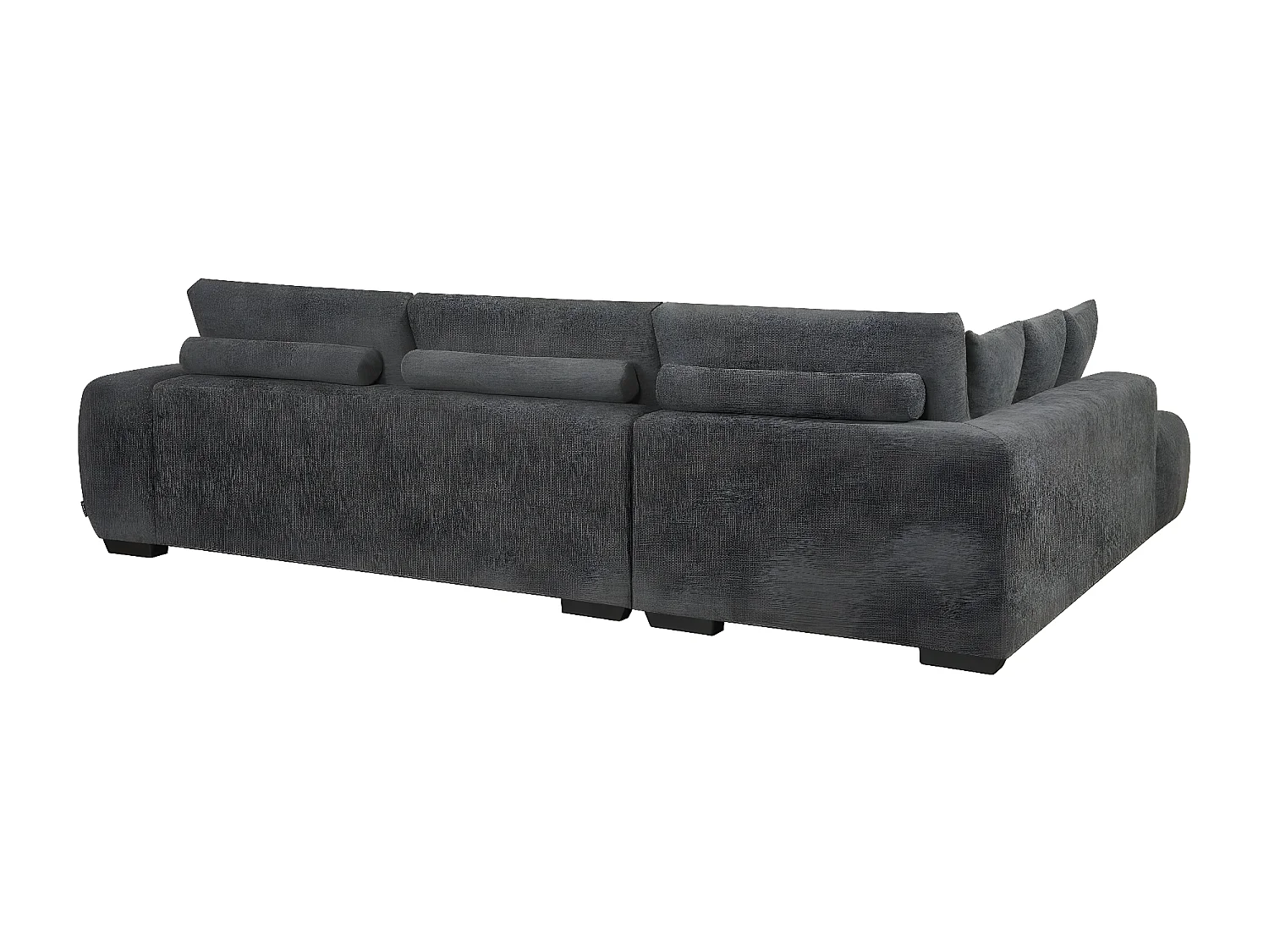 Bank hoekbank meubel stof "Monceau" - 3 zits - Grijs