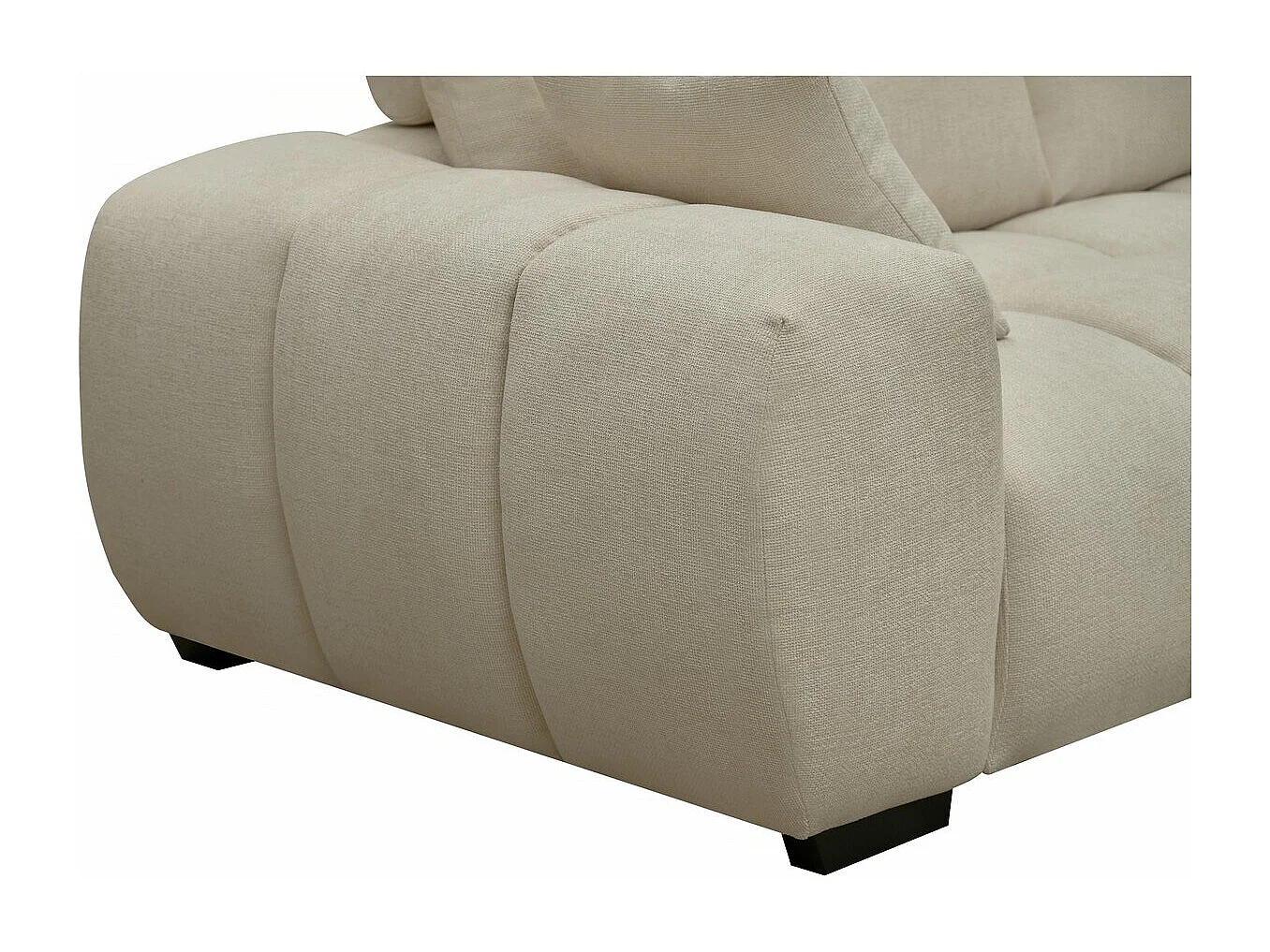 Canapé d'angle Monceau" - 3 places - Beige