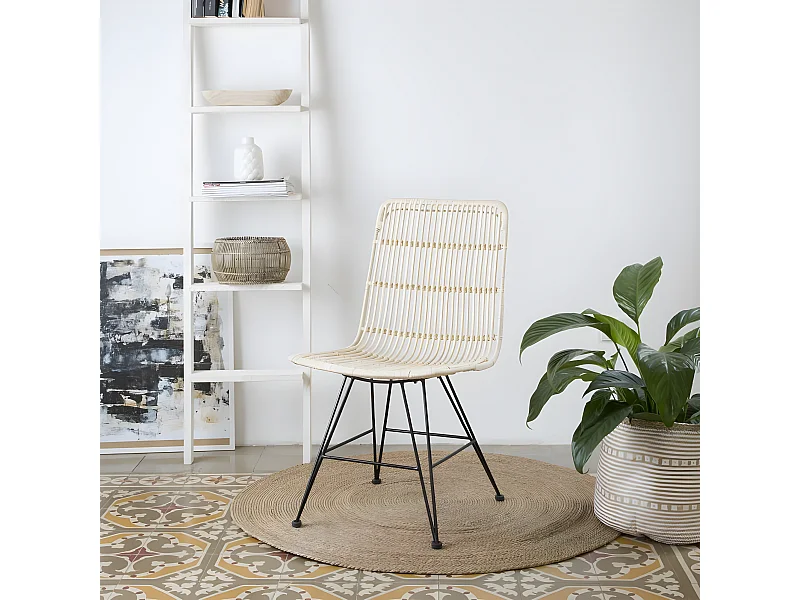 Chaise en rotin Natural Core 50x90