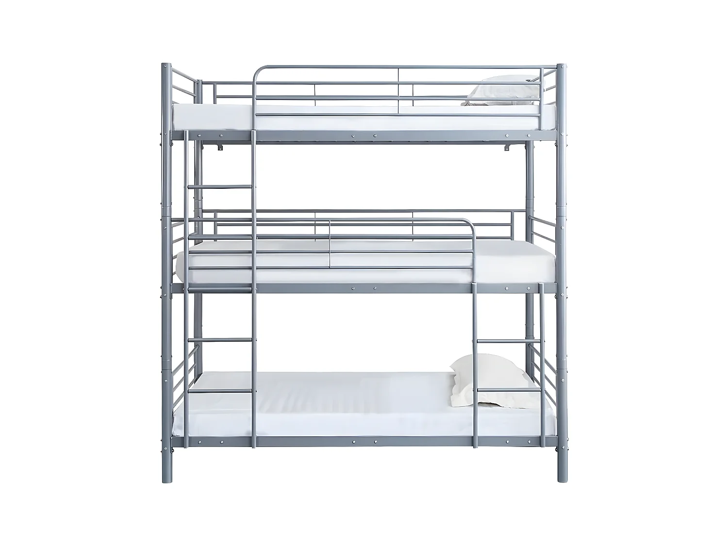 Beliche triplo de metal "HAVIN" - Cinza 90 x 190 cm
