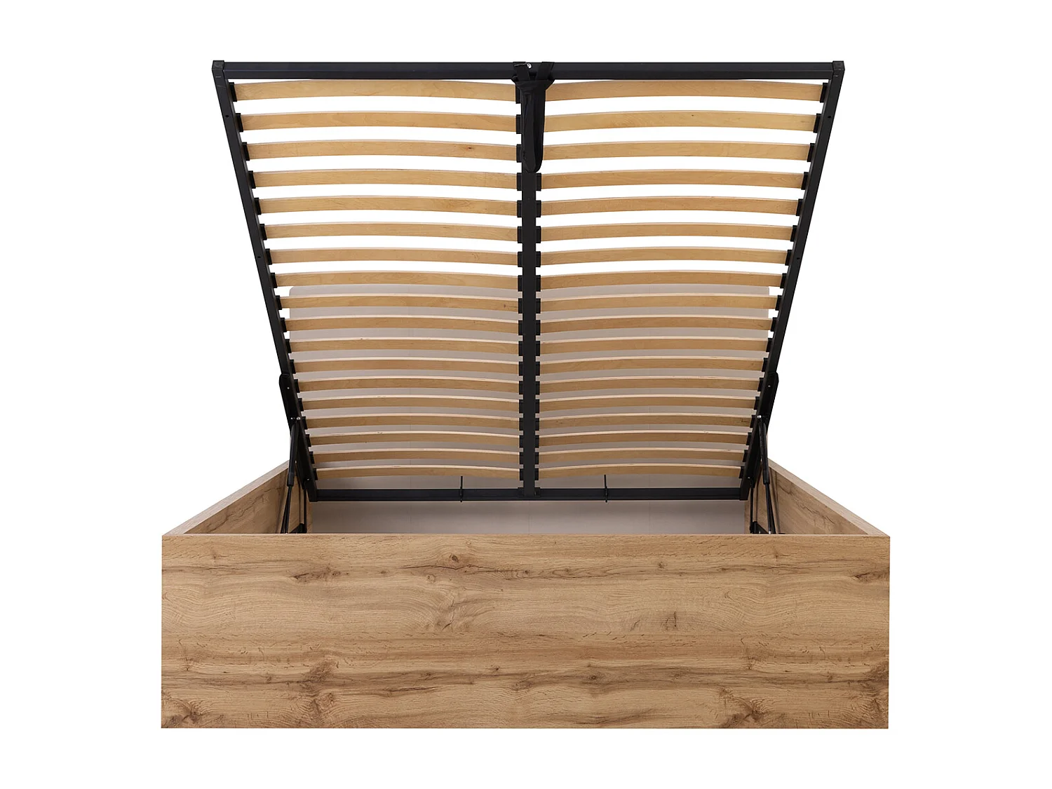 Edwin Wood en Beige 160x200 bedstee met gestoffeerd hoofdbord en boxspring