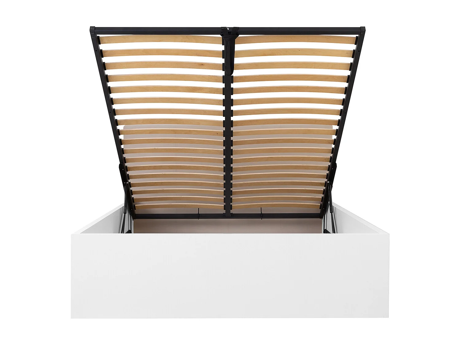 Letto con contenitore con base Edwin bianco 160x200