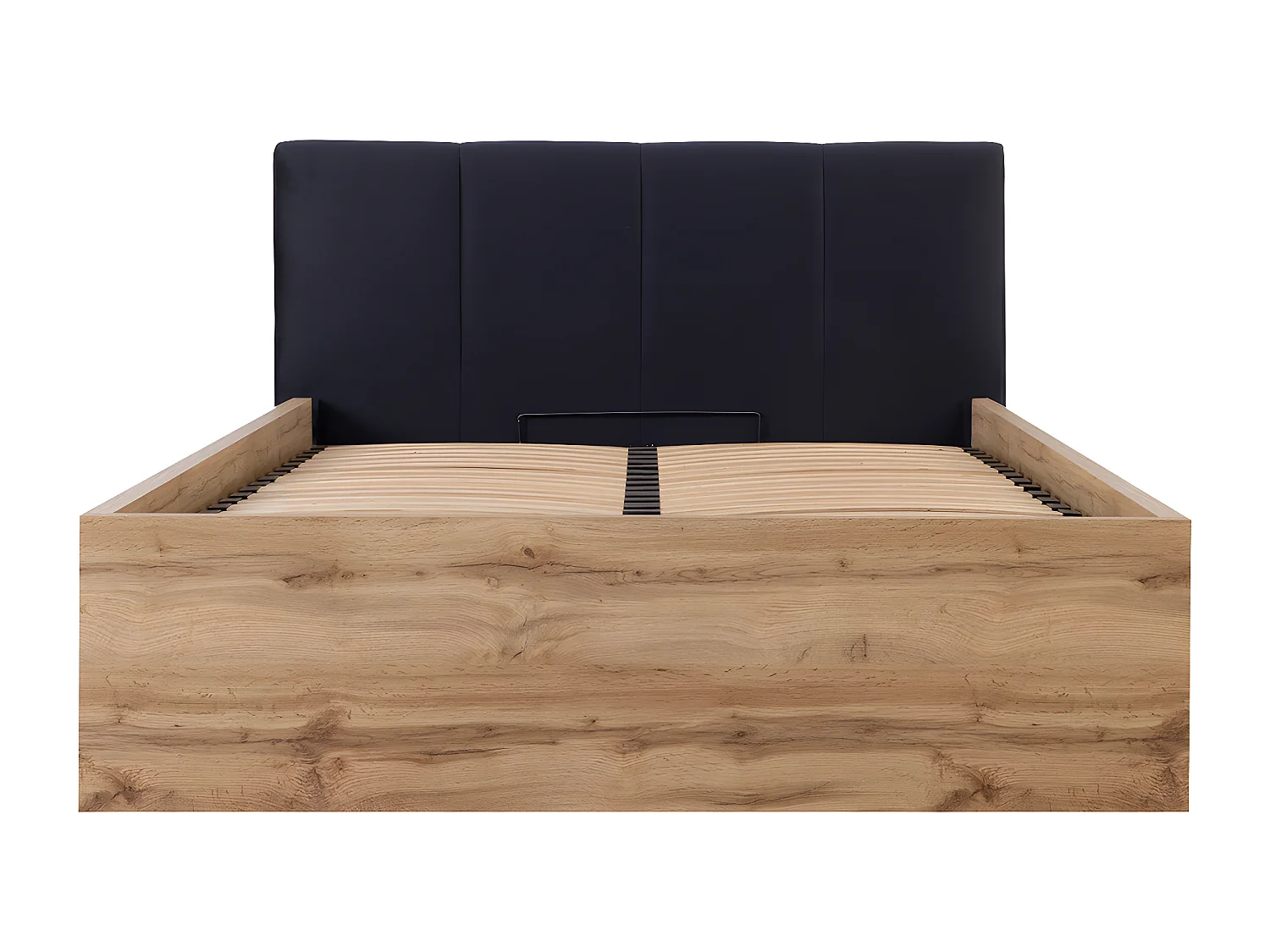 Letto con contenitore con base Edwin marrone 160x200