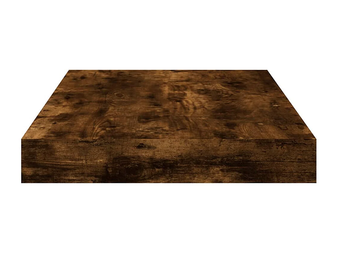 Étagères murales 4 pcs chêne fumé 40x10x1,5cm bois d'ingénierie