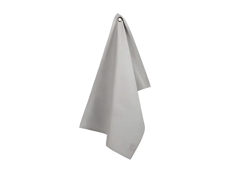 Lot de 2 Torchons de Cuisine "Coton" 70cm Gris Clair
