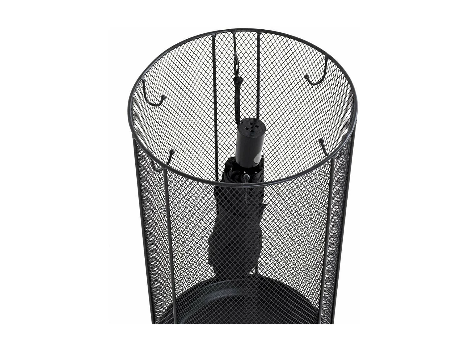 Porte-Parapluies en Métal "Laqué" 58cm Noir