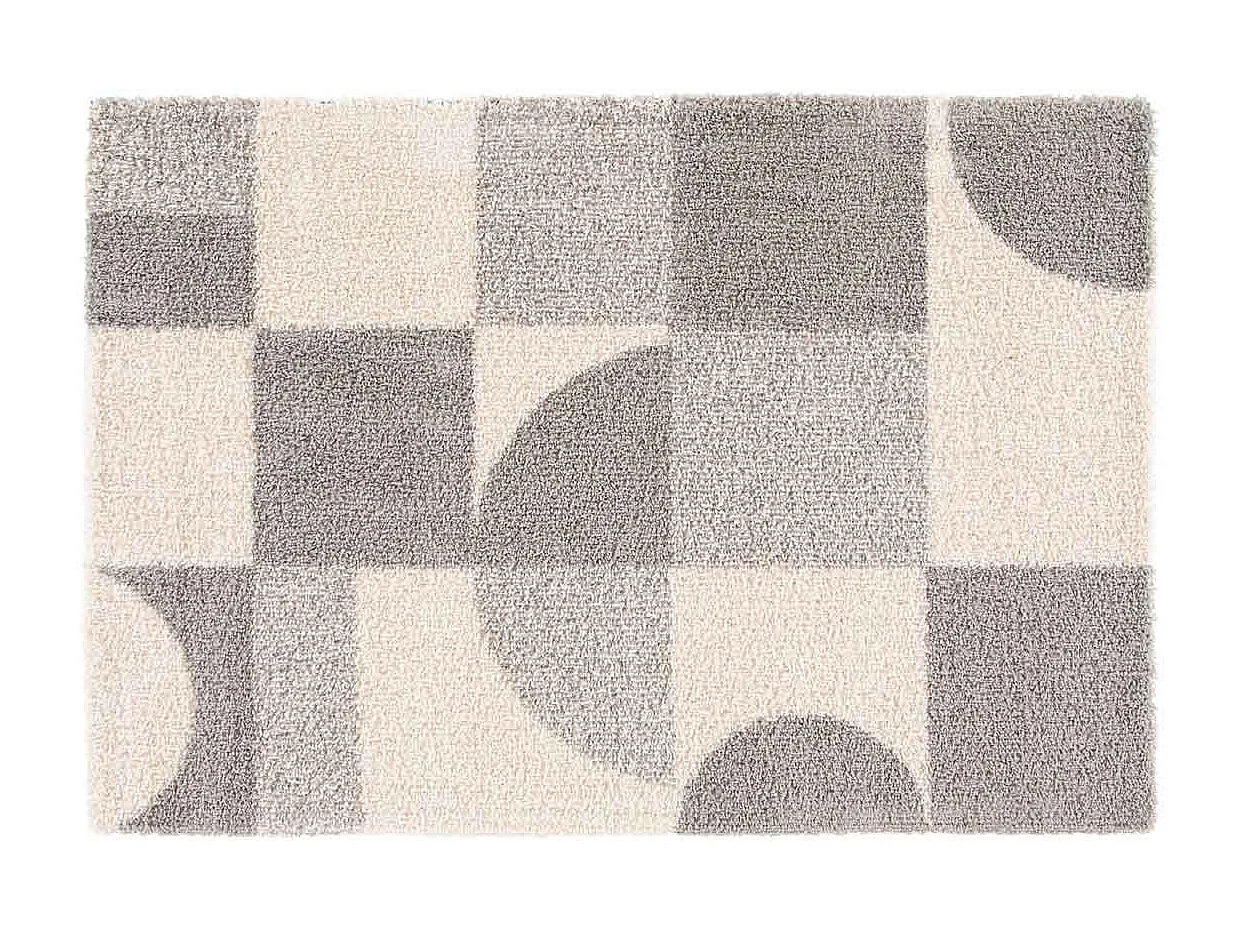 Tapis Déco "Tyler" 120x170cm Naturel & Gris