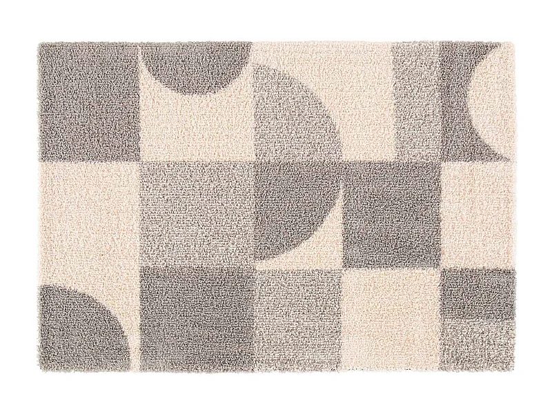 Tapis Déco "Tyler" 60x110cm Naturel & Gris