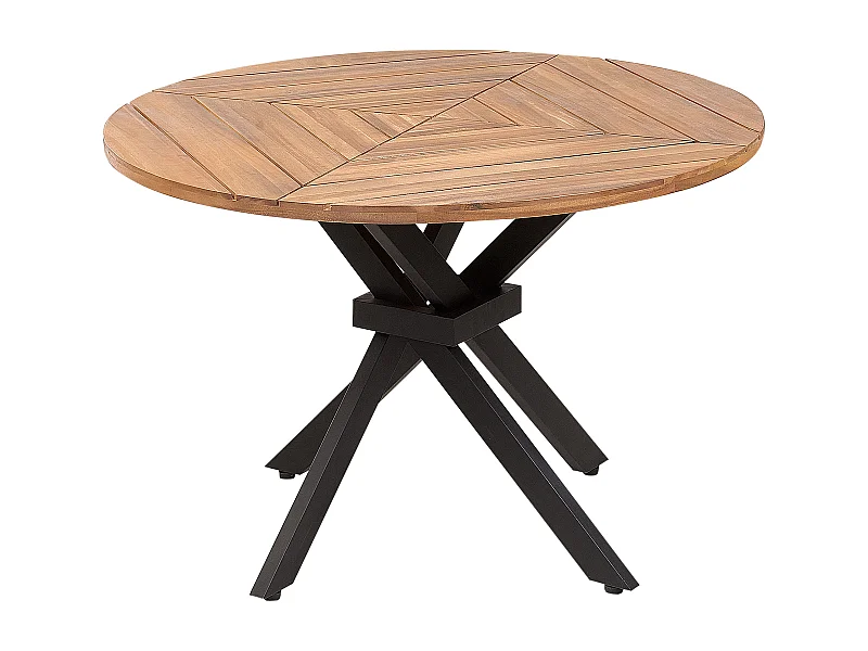 Gartentisch LISSONE 110 cm 110 cm Akazienholz Braun