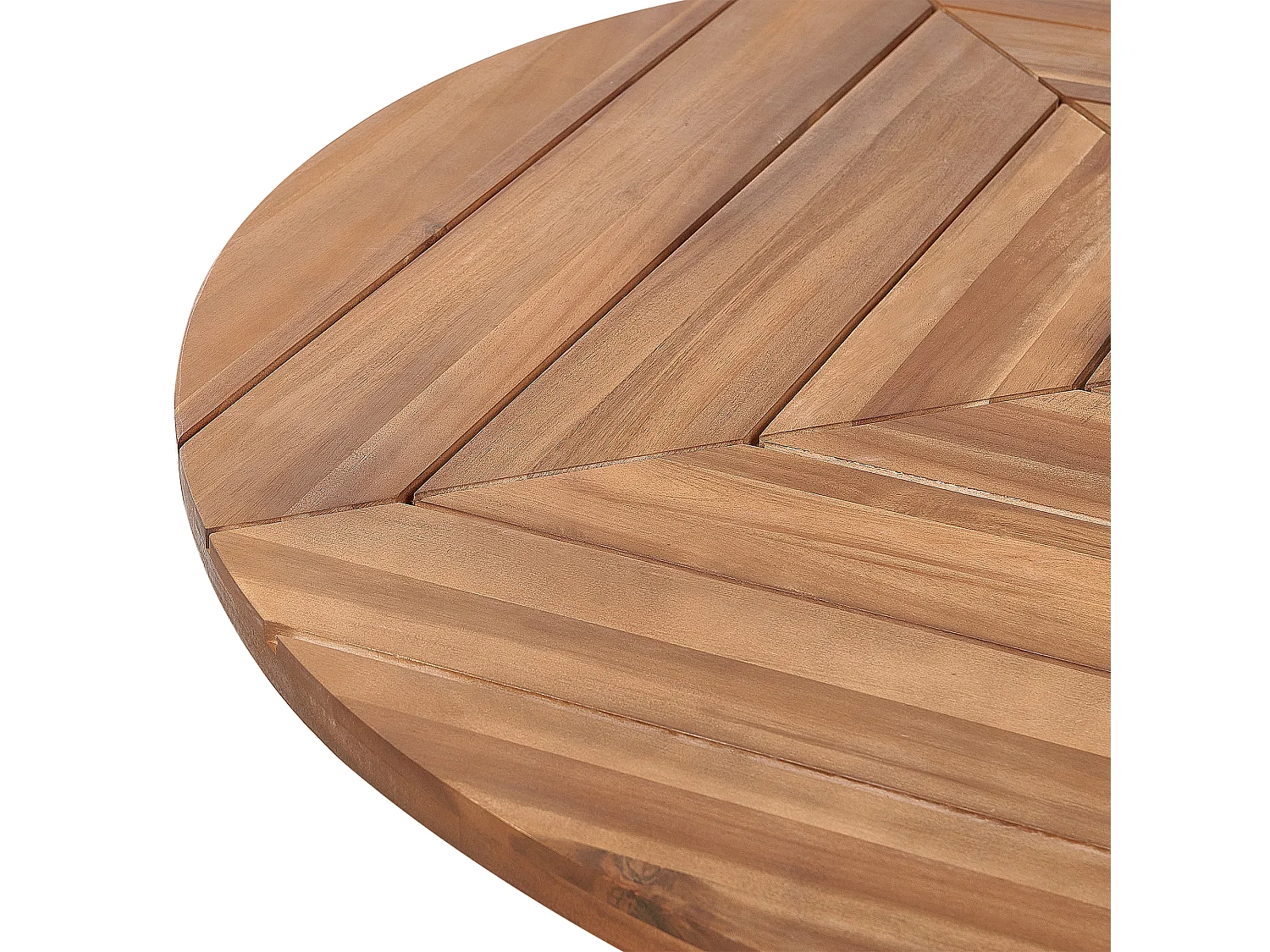 Table de salle à manger de jardin LISSONE 110 cm 110 cm Acacia Marron