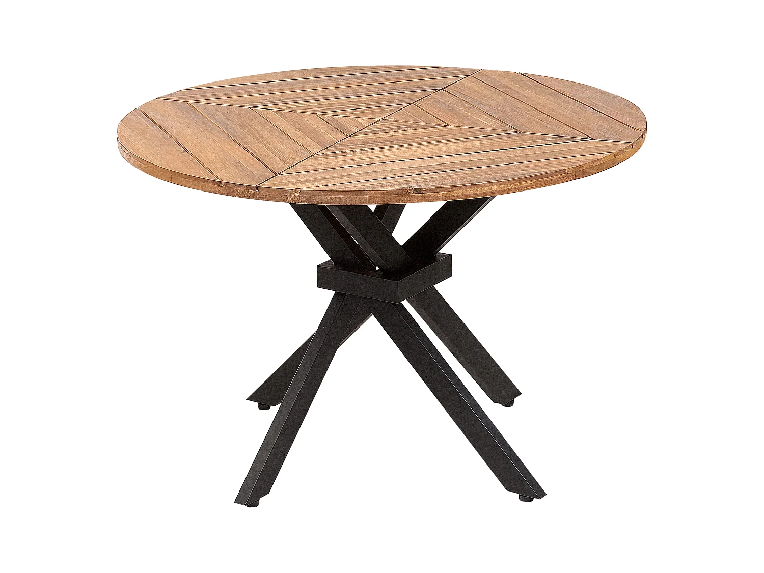 Gartentisch LISSONE 110 cm 110 cm Akazienholz Braun