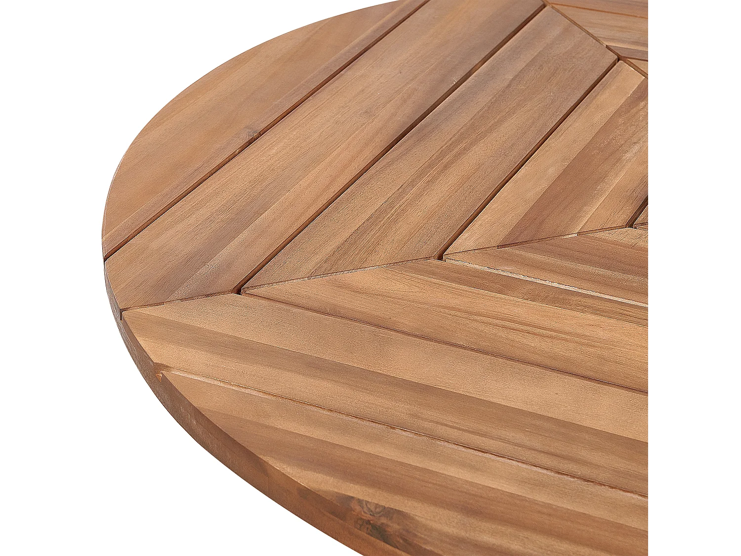 Table de salle à manger de jardin LISSONE 110 cm 110 cm Acacia Marron