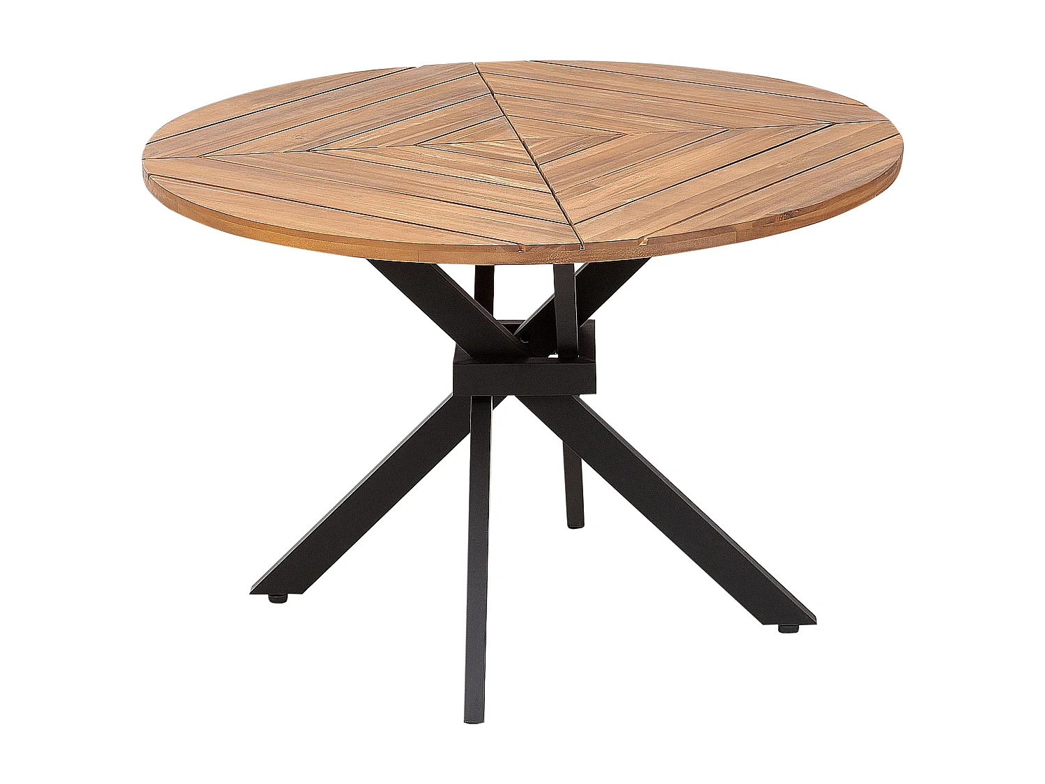 Stół ogrodowy LISSONE 110 cm 110 cm Drewno akacjowe Brązowy