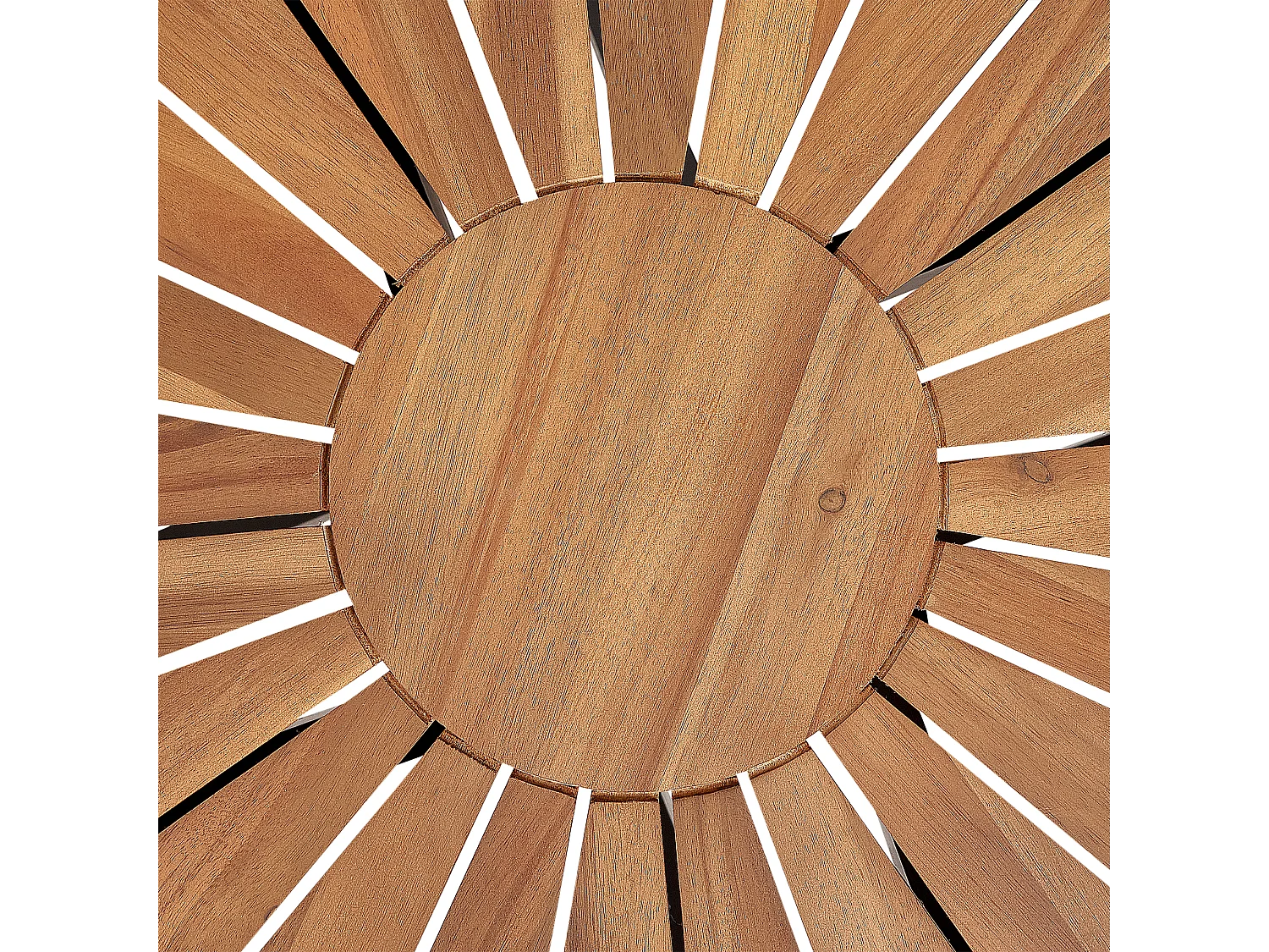 Table de salle à manger de jardin CISSONE 110 cm 110 cm Acacia Marron