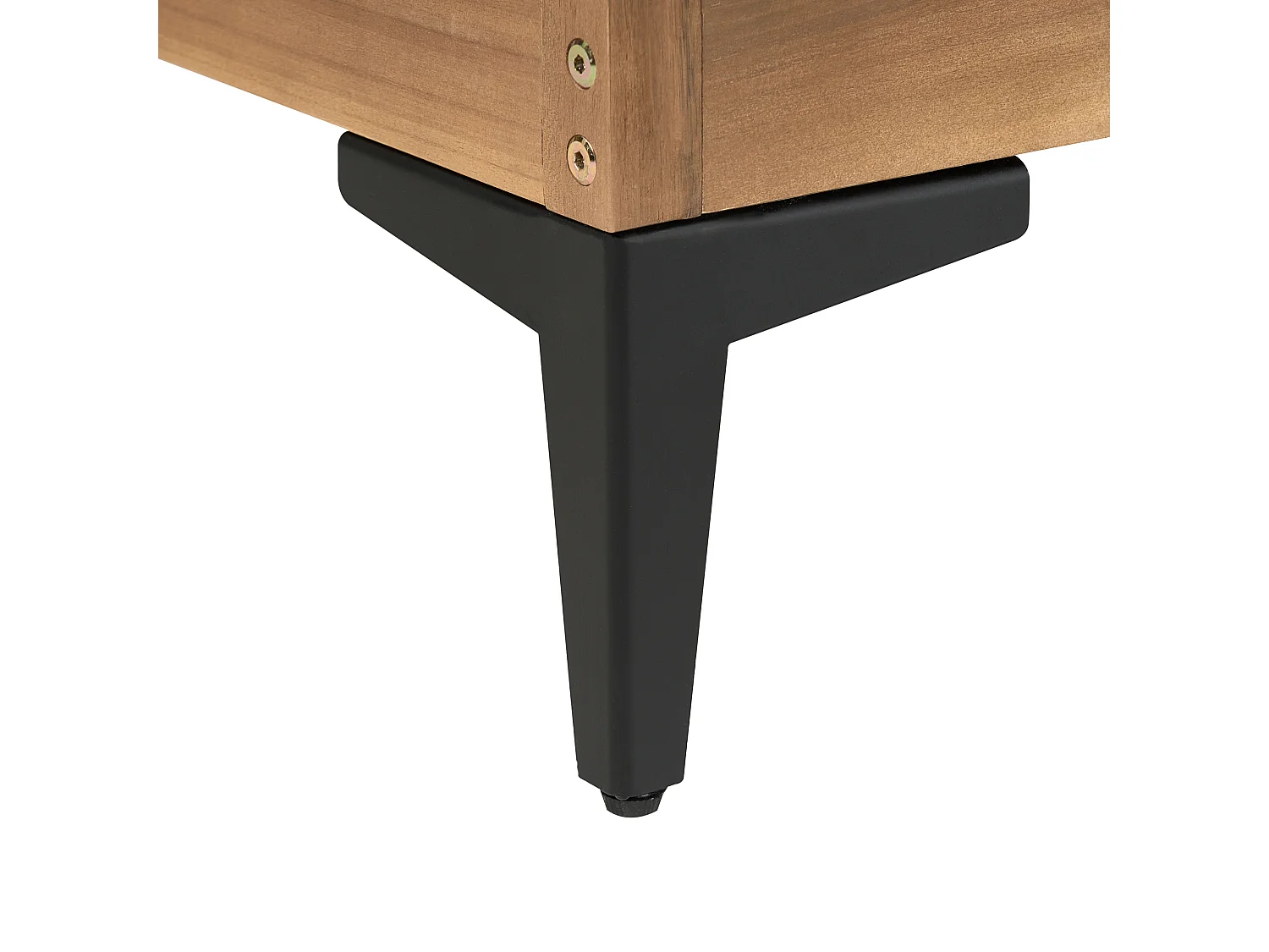 Canapé d'angle de jardin 4 places CAVEZZO Côté droite Bois d'acacia certifié Gris