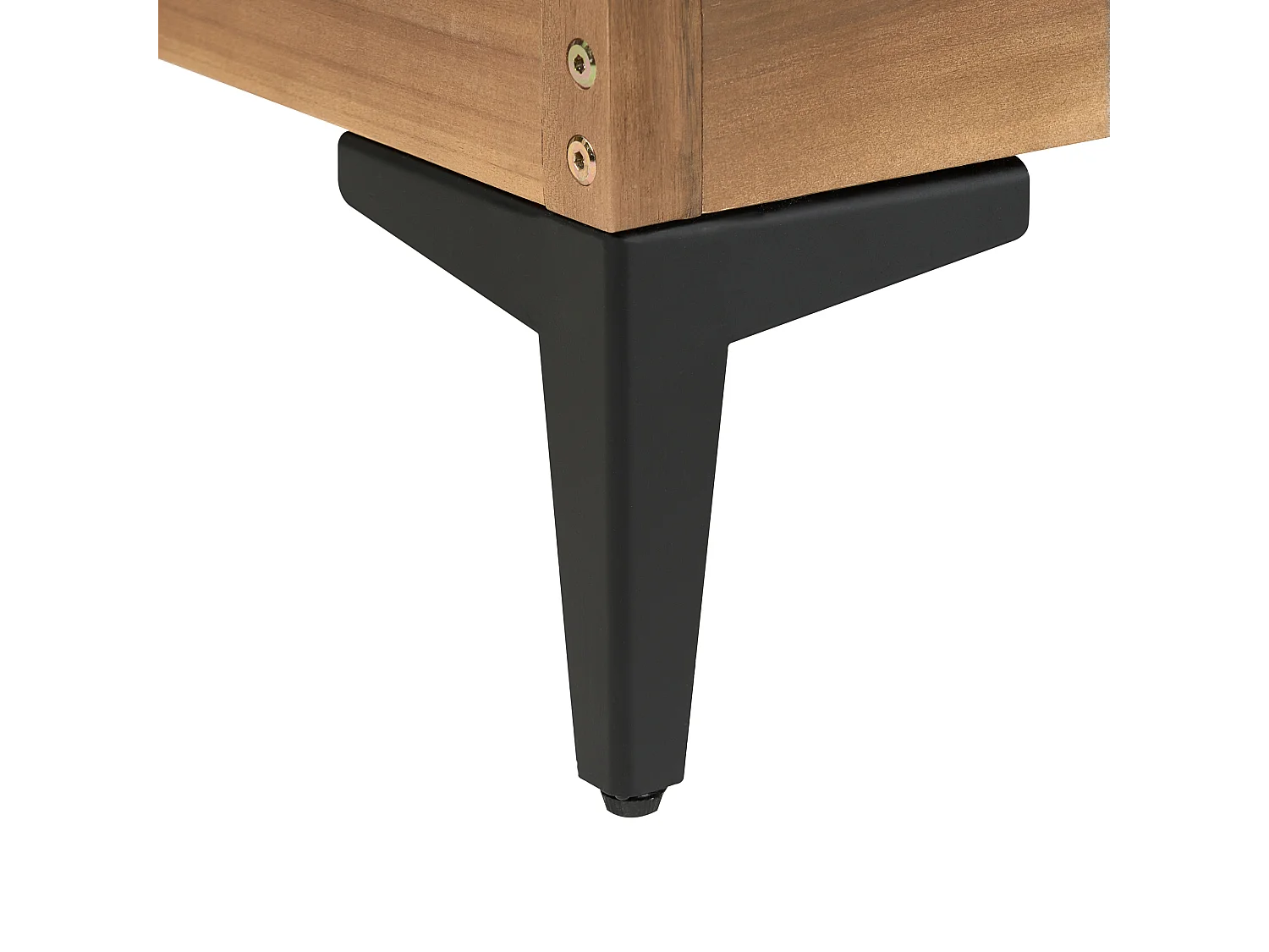 Canapé d'angle de jardin 4 places CAVEZZO Côté gauche Bois d'acacia certifié Gris