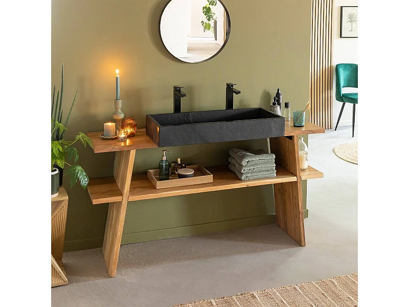 Console en bois recyclé Corin