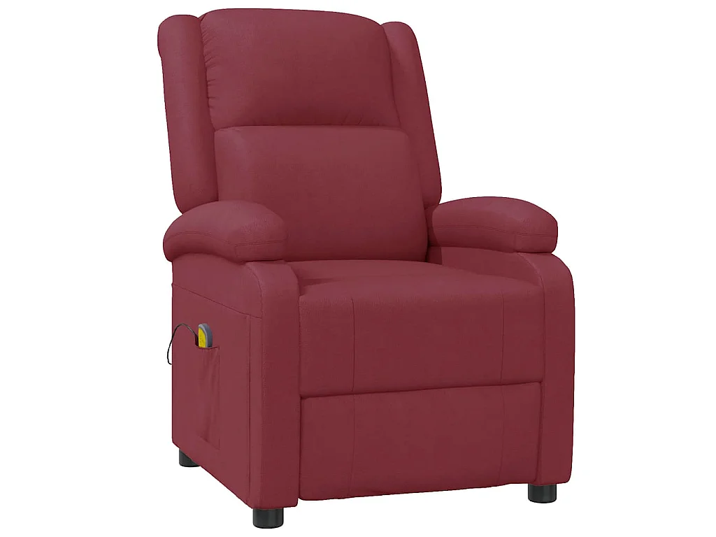 Fauteuil de massage Rouge bordeaux Similicuir