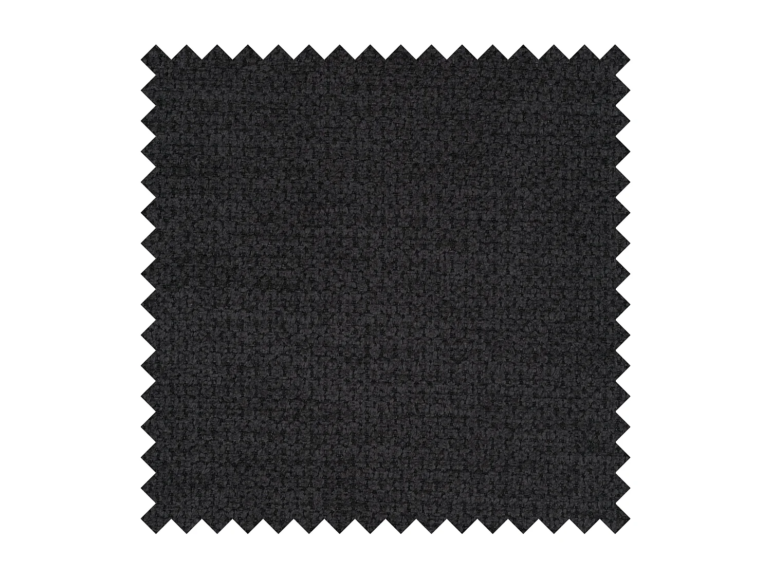 Lit continental - 160x200 cm - en tissu chenille noir - ALEGRE