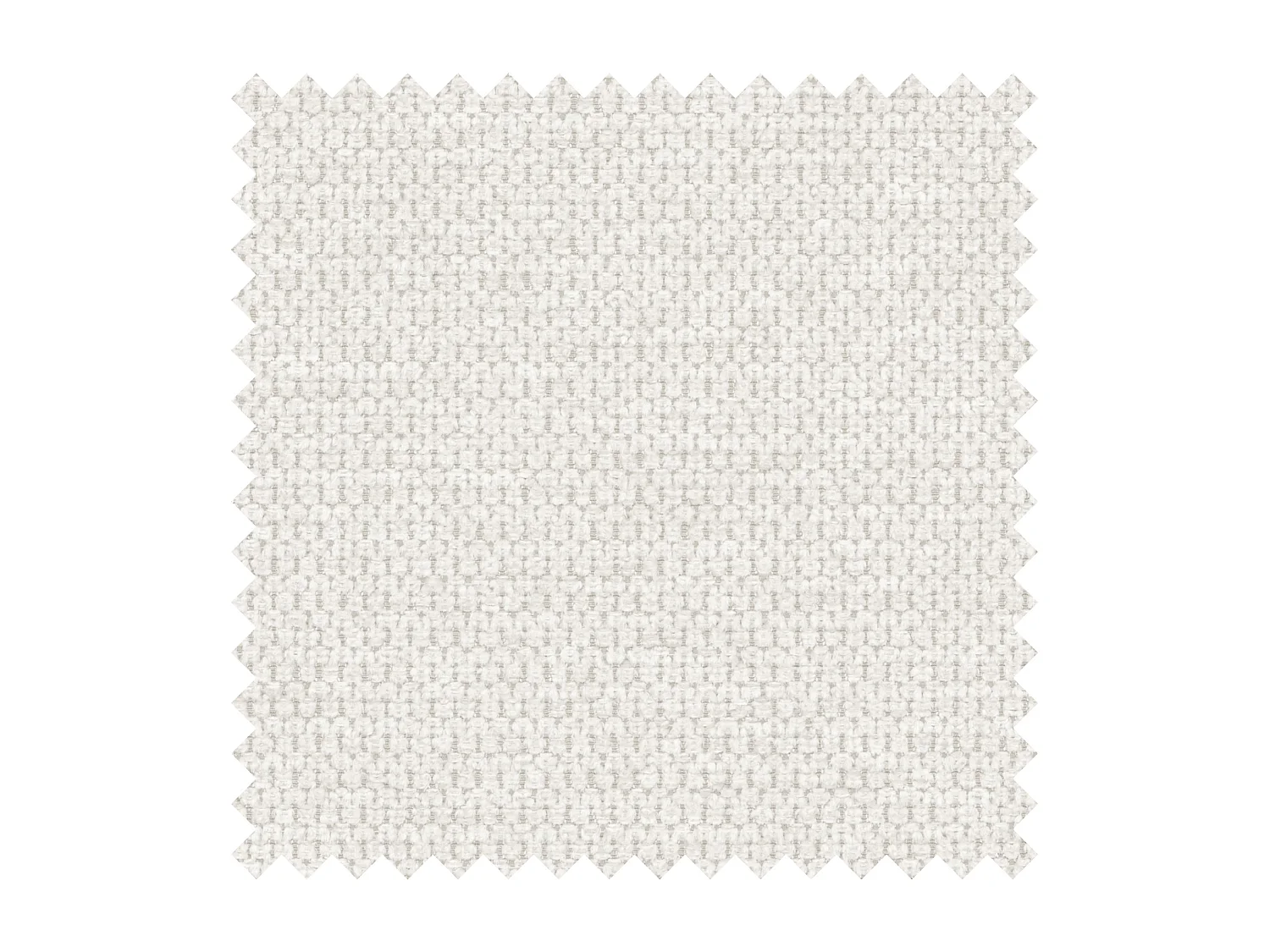 Lit continental - 160x200 cm - en tissu chenille blanc - ALEGRE