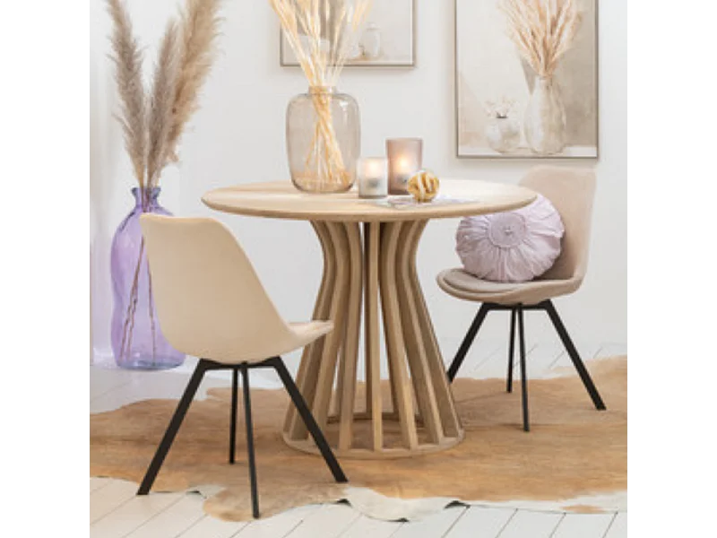 Tapis Déco "Peau de Vache" 195x230cm Beige